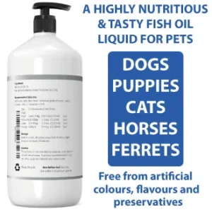 Pure Salmon Oil 5 Litre - Salmon Oil for Dogs, Cats & Ferrets