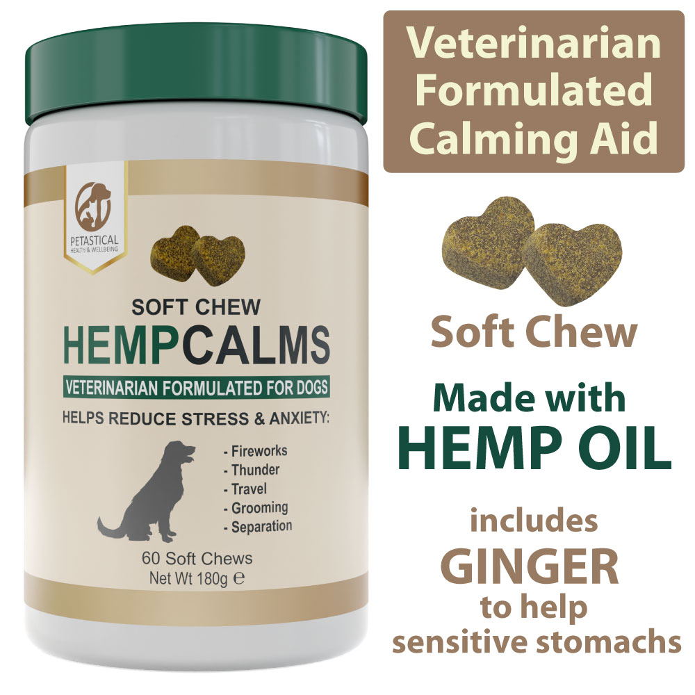 Petastical Hemp Calming Chews for Dogs (60 Chews) Petastical