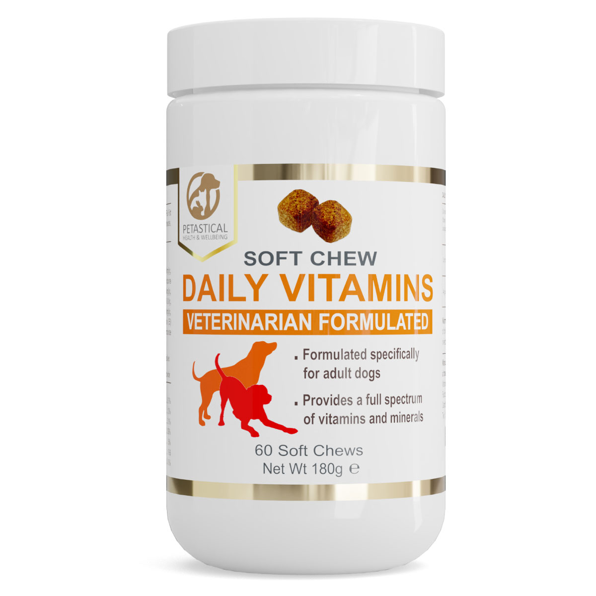 Petastical Daily Multi Vitamins and Minerals for Dogs (60 Soft Chews