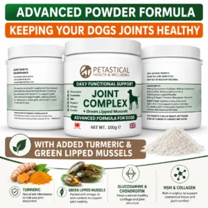 Joint Supplement for Dogs Glucosamine Turmeric Green Lipped Mussels