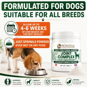 Joint Supplement for Dogs Glucosamine Turmeric Green Lipped Mussels