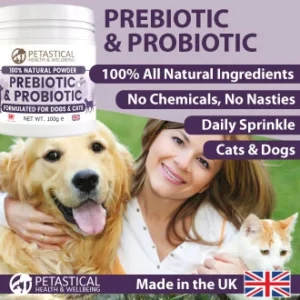 Prebiotic Probiotic for Dogs Cats Digestive Health Chicory Inulin