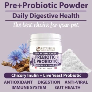 Prebiotic Probiotic for Dogs Cats Digestive Health Chicory Inulin